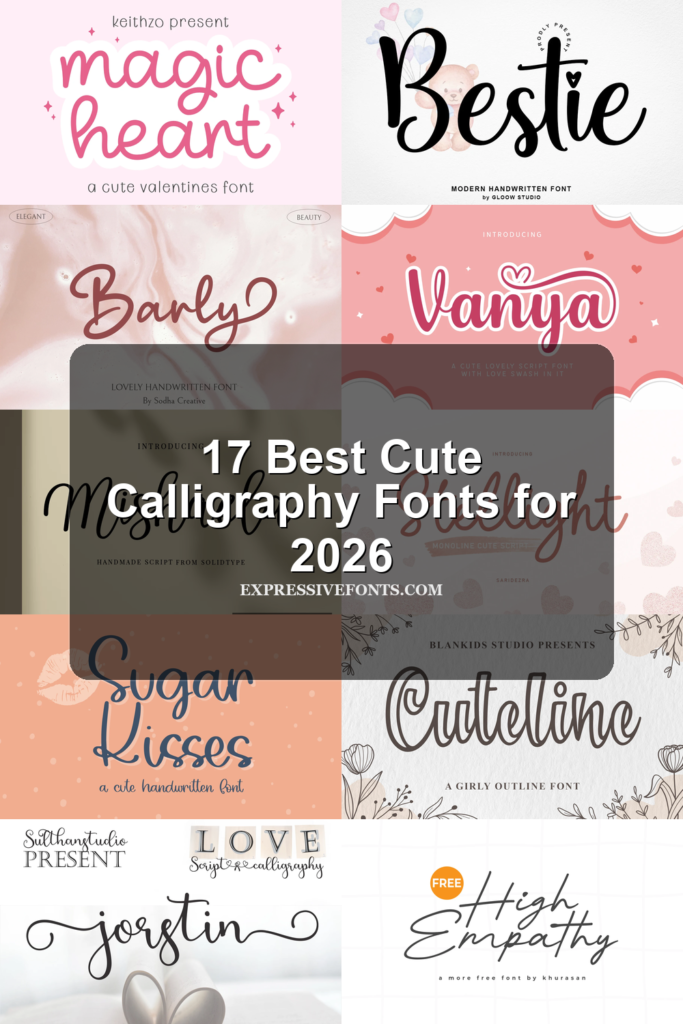 Cute calligraphy fonts